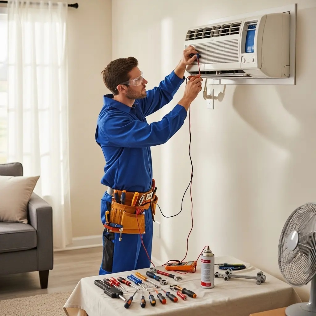 Şereflikoçhisar Hotpoint Hotpoint klima gaz dolumu ve bakım – Enerji verimliliği artırıldı. - Teknik servis örneği